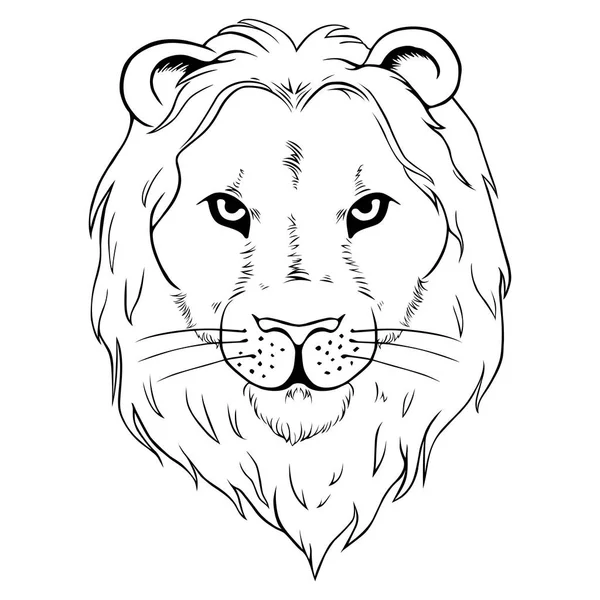 Afrikaanse leeuw Tattoo — Stockvector