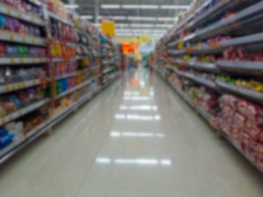 Alışveriş merkezindeki bulanık resimler