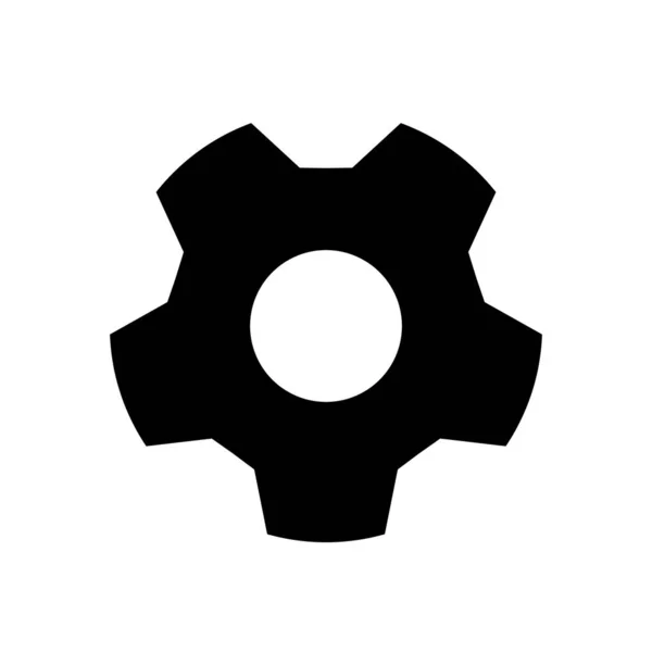 Gear Cog Icon White Background — Stock Photo, Image