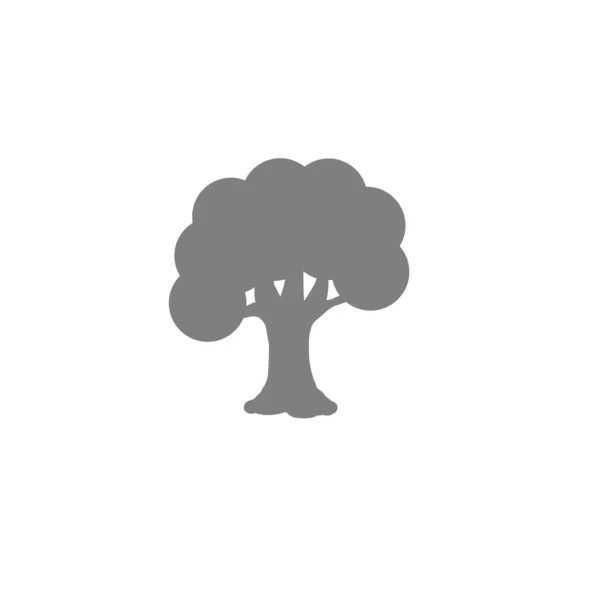 Tree Icon White Background — Stock Photo, Image