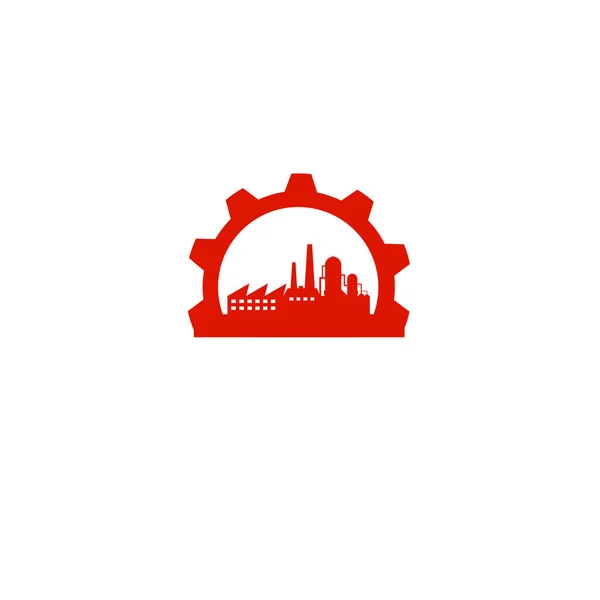 Ikona Przemysłowa Białym Tle — Zdjęcie stockowe