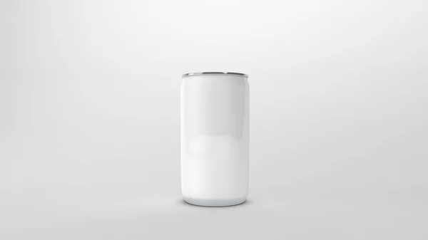 Rendered Clear White Can White Clear Background — Stock Photo, Image