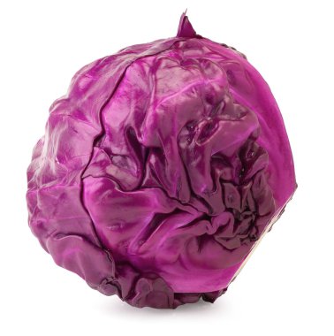 Red cabbage isolated on a white background clipart