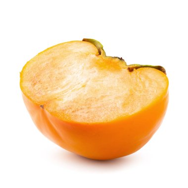 Beyaz arka planda izole edilmiş taze olgun hurma ağaçları..