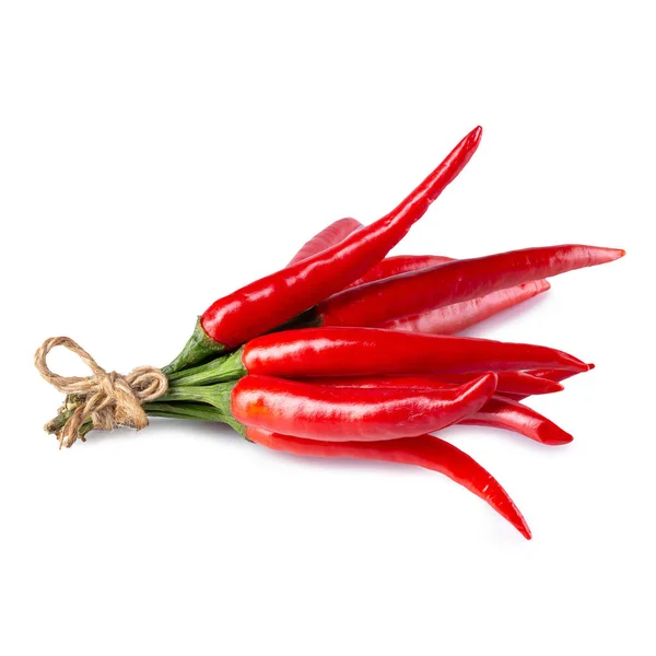 Röd chili paprika isolerad på en vit bakgrund — Stockfoto