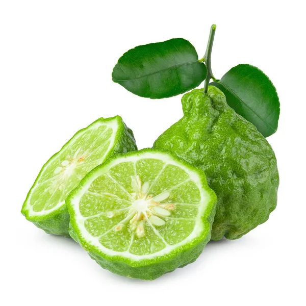 Bergamot Fruit Bergamot Geïsoleerd Witte Achtergrond — Stockfoto