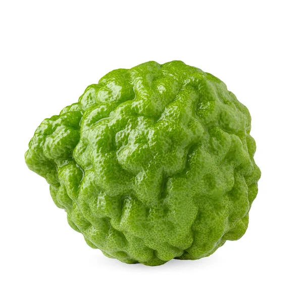 Bergamot Fruit Bergamot Geïsoleerd Witte Achtergrond — Stockfoto