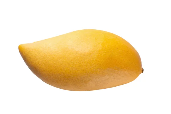 Gelbe Mango Isoliert Auf Weißem Hintergrund — Stockfoto