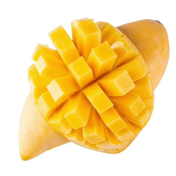 Yellow Mango Isolated White Background — Stock Photo, Image