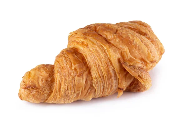 Crispy Croissants Isolated White Background — Stock Photo, Image