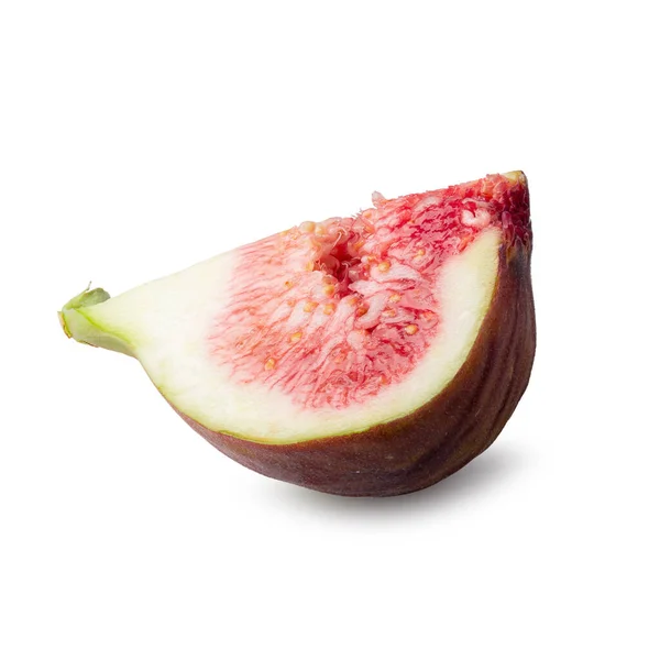 Frutta Fresca Fichi Isolata Fondo Bianco Con Percorso Ritaglio — Foto Stock