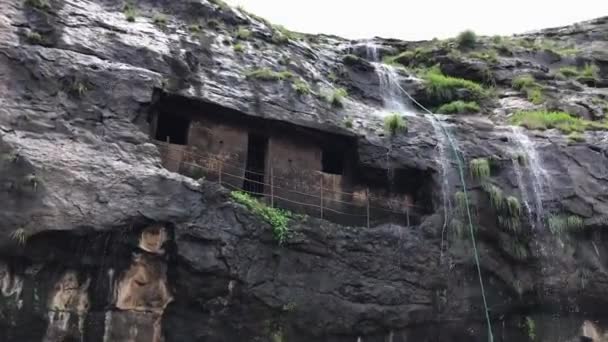 Berg Von Shree Ekvira Aai Tempel Lonavala — Stockvideo