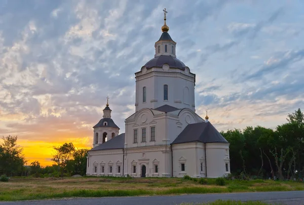 Церковь Старочеркасске Вечер — стоковое фото