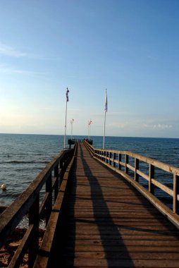 Scharbeutz Strand ve Pier, Almanya 