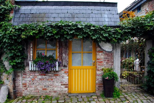 Деревянный Фасад Бельгия — стоковое фото