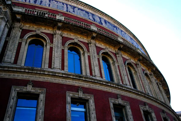 Hazy Royal Albert Hall Ban Építészet Anglia — Stock Fotó