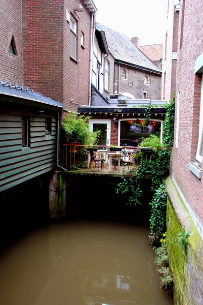 Uma Pequena Rua Maastricht Holanda — Fotografia de Stock