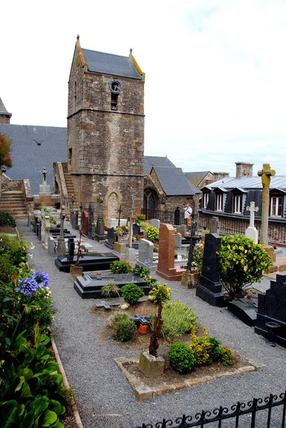 Cemetery Mont Saint Michele Monastery Archangel France — Stock Photo, Image