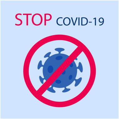 Coronavirus Salgını 2019-NCoV. SARS salgın riski alarmı. Beyaz arka planda izole edilmiş bir bakteri. Koronavirüsü durdurun.