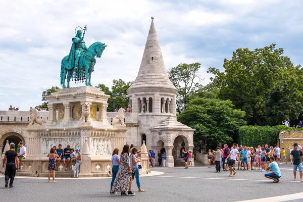 Estatua de Esteban I, Budapest, Hungría — Foto de Stock