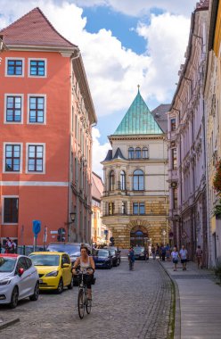 Yukarı Lusatia, Saksonya, Almanya 'da Fischerpforte yakınlarında Bautzen kasabası