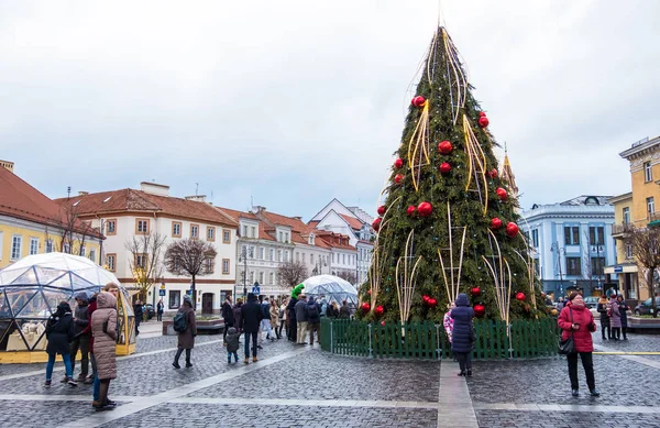 Weihnachtsurlaub in Vilnius, Litauen — Stockfoto