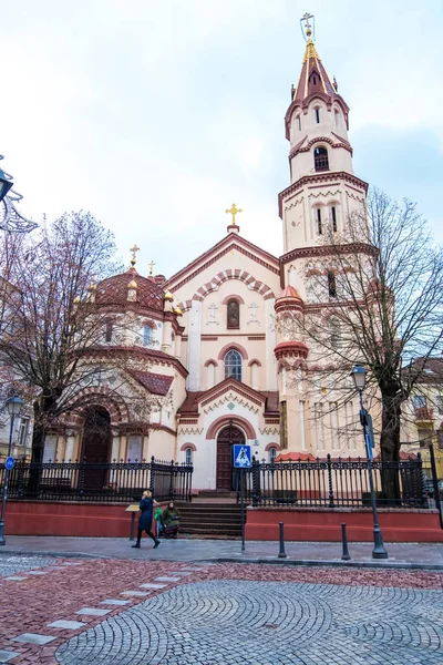 Iglesia Ortodoxa de San Nicolás en Vilna, Lituania — Foto de Stock