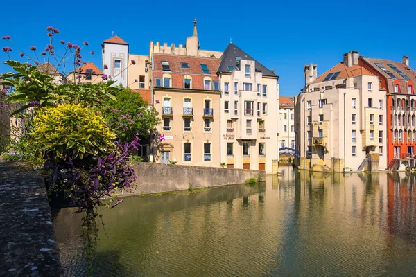 Metz Francia Agosto 2019 Vista Del Paisaje Urbano Metz Largo — Foto de Stock