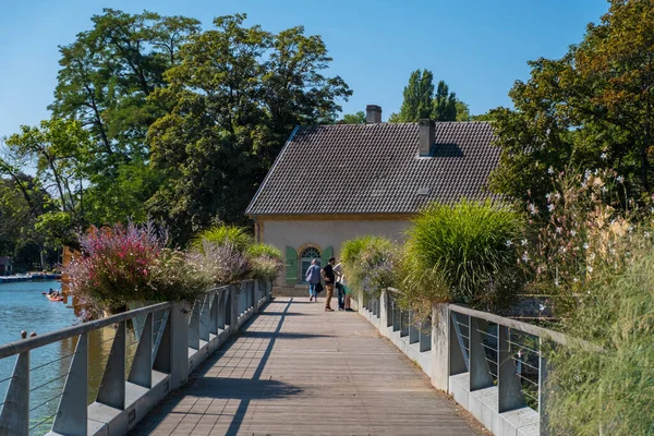 Metz Frankrijk Augustus 2019 Prachtig Uitzicht Huis Aan Oevers Van — Stockfoto