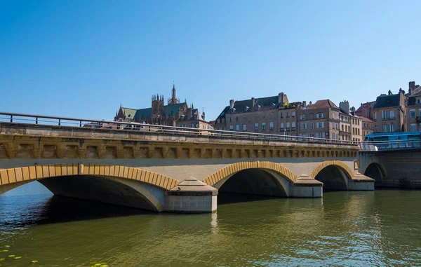 Metz Franciaország 2019 Augusztus Moyen Pont Des Morts Vagy Middle — Stock Fotó