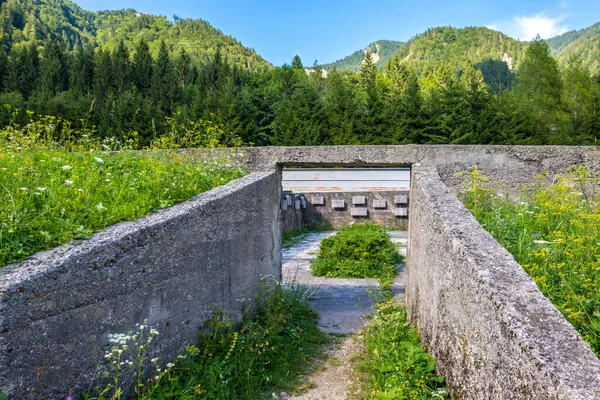 Ljubelj Slovenië Augustus 2019 Memorial Remains Camp Loibl Slovenië Memorial — Stockfoto