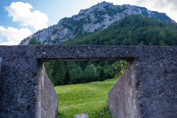 Ljubelj Słowenia Sierpnia 2019 Miejsce Pamięci Pozostałości Obozu Loibl Słowenii — Zdjęcie stockowe