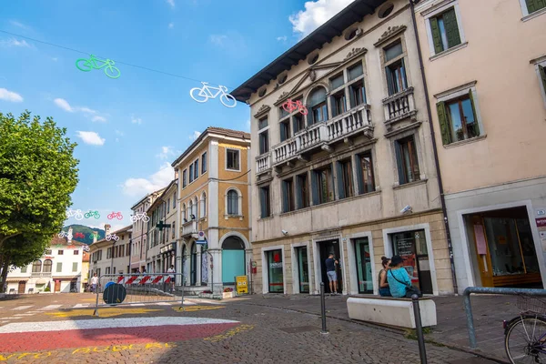 Feltre Italia Agosto 2019 Veduta Della Città Feltre Provincia Belluno — Foto Stock