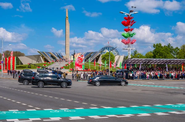 Μινσκ Λευκορωσία Μαΐου 2020 Στρατιωτική Παρέλαση Για Τον Εορτασμό Της — Φωτογραφία Αρχείου