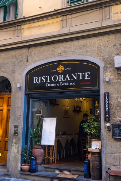 Florencia Italia Agosto 2019 Restaurante Italiano Centro Histórico Florencia Toscana — Foto de Stock