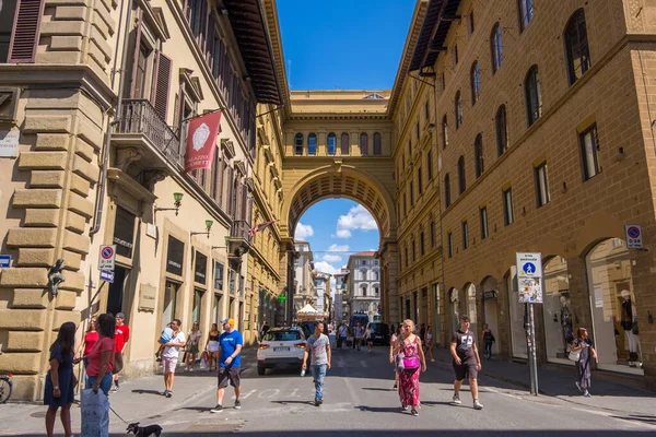 Флоренція Італія Серпня 2019 Краєвид Вулицю Історичному Центрі Флоренції Тоскана — стокове фото