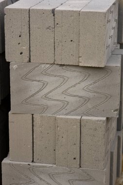 Hafif termal yapı yığını yarı soyut arkaplan bloklarını engeller