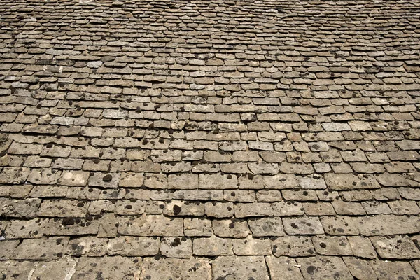 Old Limestone Roof Tiles Background — Stock Photo, Image