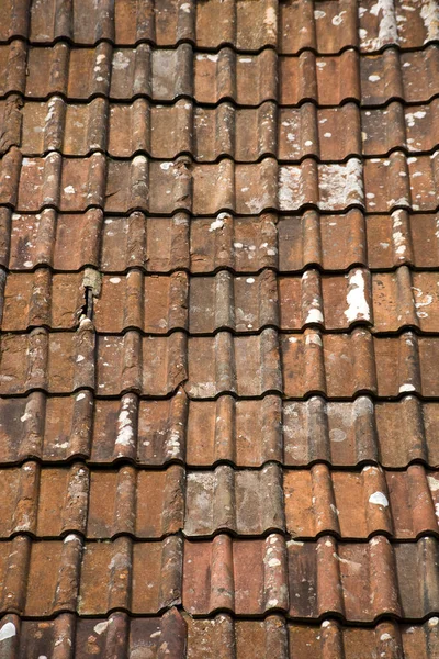 Pantile Roof Pattern Full Frame Background Close — Stock Photo, Image