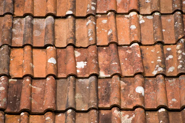 Pantile Roof Pattern Full Frame Background Close — 图库照片