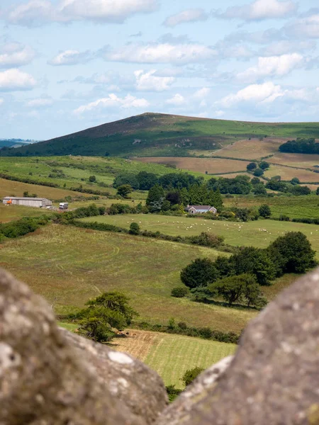 Vista Sulla Campagna Dartmoor Hound Tor Devon Regno Unito — Foto Stock