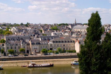 Angers 'ın ufuk çizgisi, Maine et Loire, Fransa, Avrupa