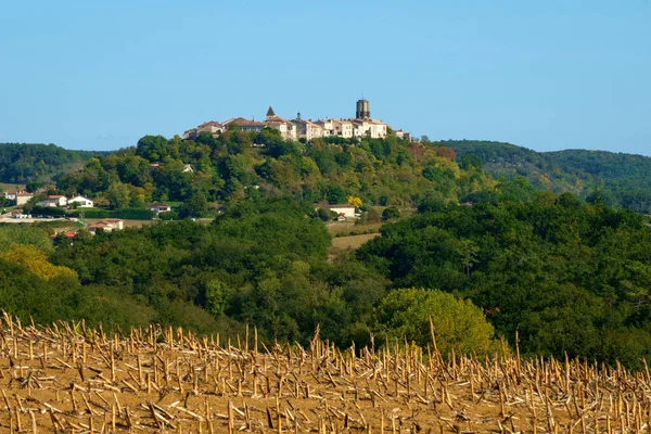 Fernblick Über Die Ländliche Landschaft Des Lot Garonne Auf Die — Stockfoto