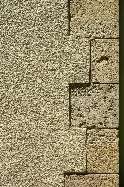 Gekleidet Stein Und Machen Außenwand Detail Vollrahmen Hintergrund — Stockfoto