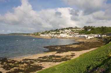 St. Mawes, Cornwall, İngiltere, İngiltere, İngiltere ve Avrupa 'ya doğru bakın.