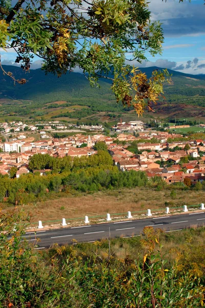 Näkymä Maaseudulle Saint Chinian Herault Languedoc Roussillon Ranska — kuvapankkivalokuva