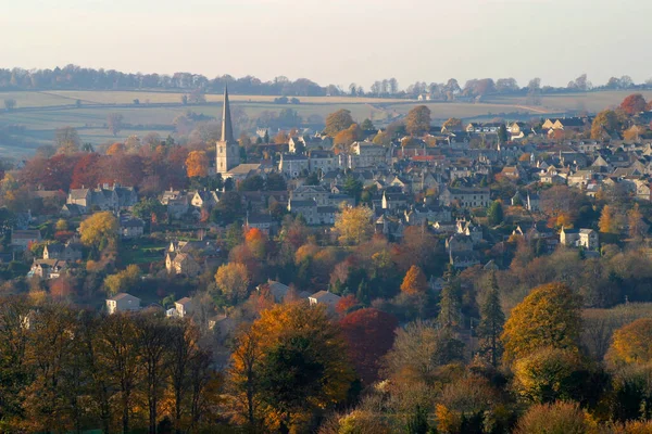 Vue Automne Painswick Cotswolds Gloucestershire Royaume Uni — Photo