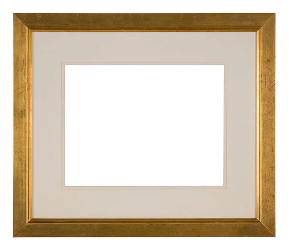กรอบร างเปล าขนาดใหญ เสร นทองท — ภาพถ่ายสต็อก
