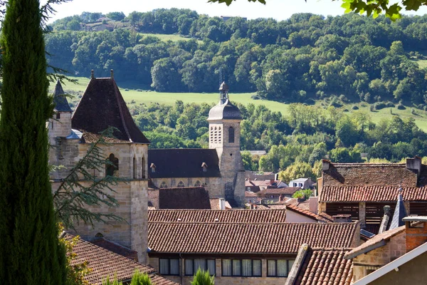 Uitzicht Schilderachtige Daken Van Figeac Lot Frankrijk Europa — Stockfoto