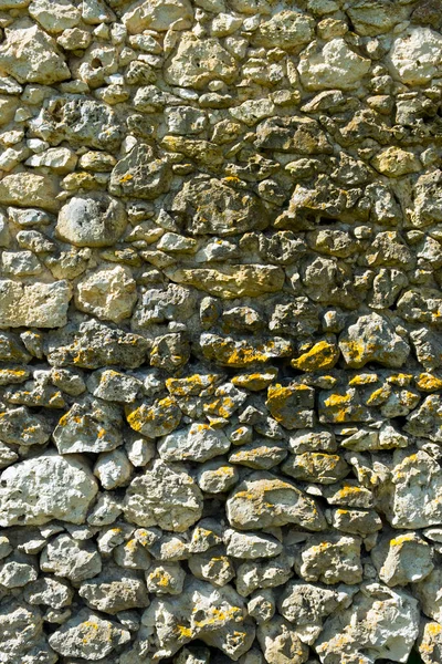 Fondo Textura Marco Completo Una Antigua Construcción Pared Piedra Escombros — Foto de Stock